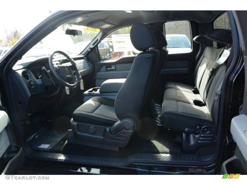Black Interior 2014 Ford F150 STX SuperCab Photo #90015590
