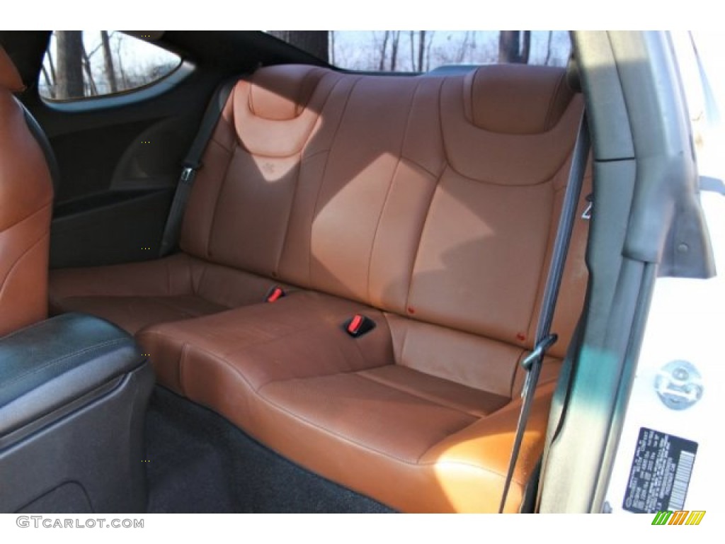 Brown Interior 2010 Hyundai Genesis Coupe 3.8 Track Photo #90016280