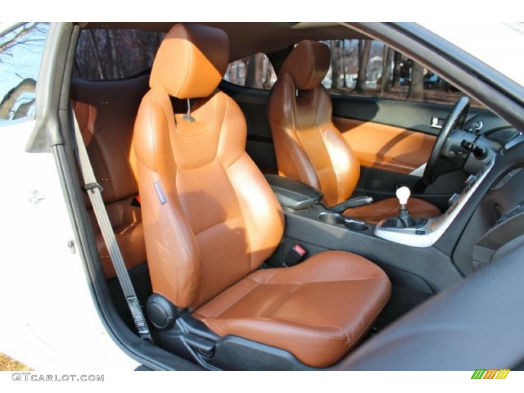 Brown Interior 2010 Hyundai Genesis Coupe 3 8 Track Photo