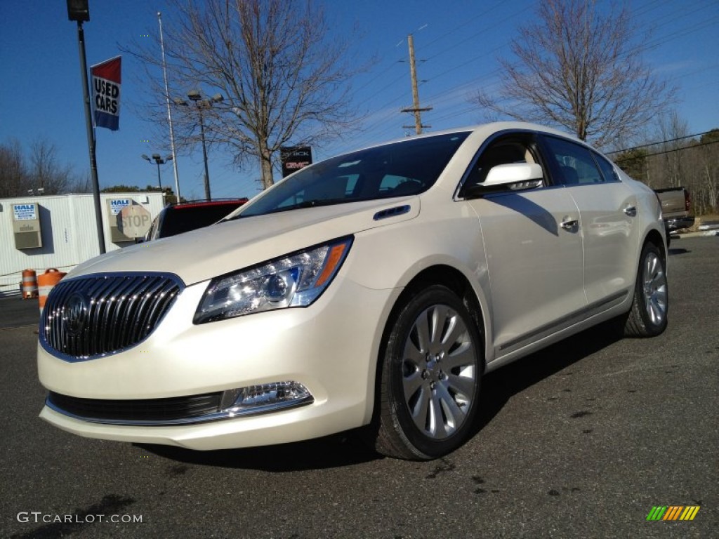 White Diamond Tricoat 2014 Buick LaCrosse Leather Exterior Photo #90017797
