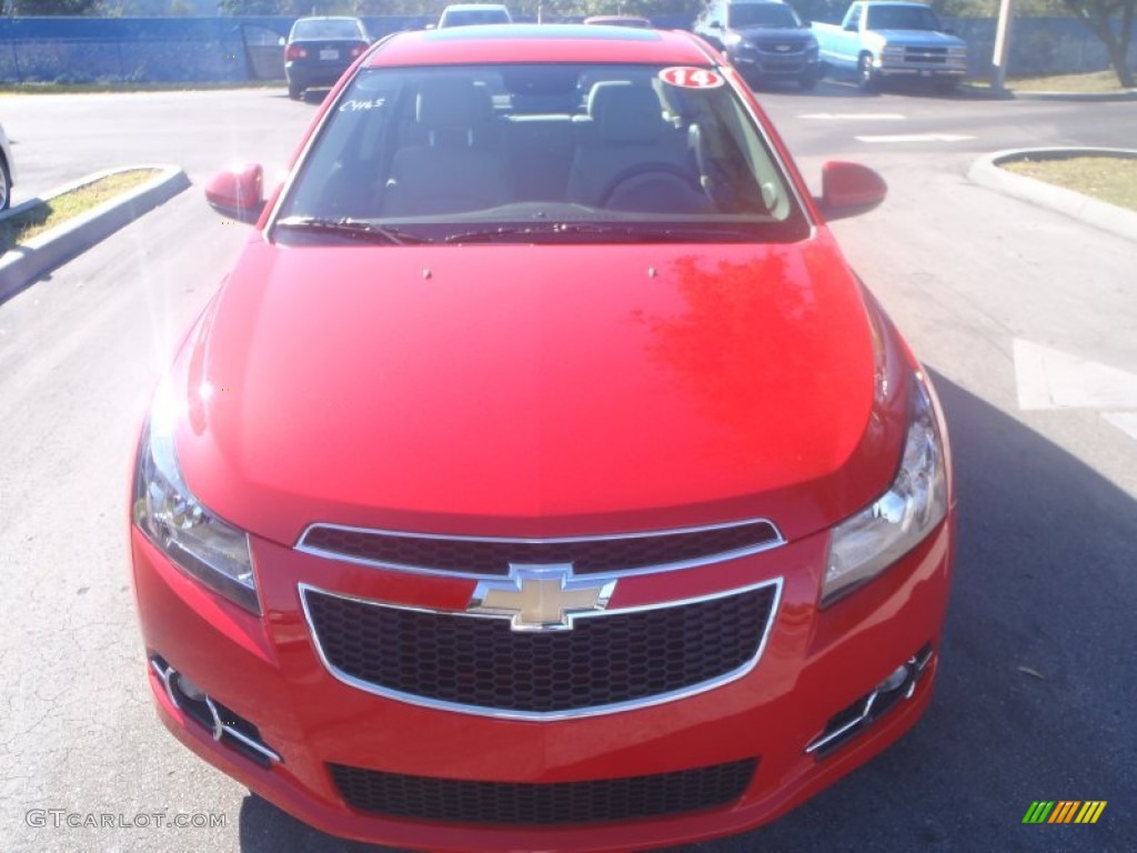 2014 Cruze LTZ - Red Hot / Cocoa/Light Neutral photo #2