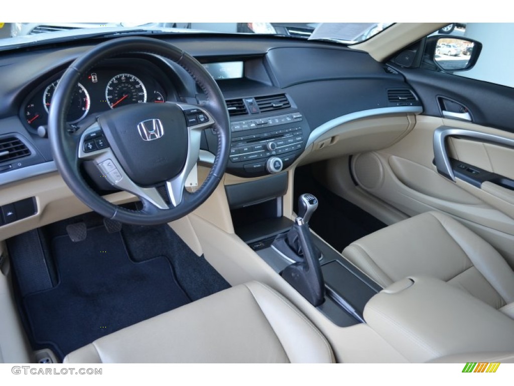 Ivory Interior 2011 Honda Accord EX-L V6 Coupe Photo #90019753