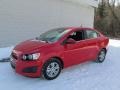 2014 Red Hot Chevrolet Sonic LT Sedan  photo #1