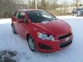 2014 Red Hot Chevrolet Sonic LT Sedan  photo #7