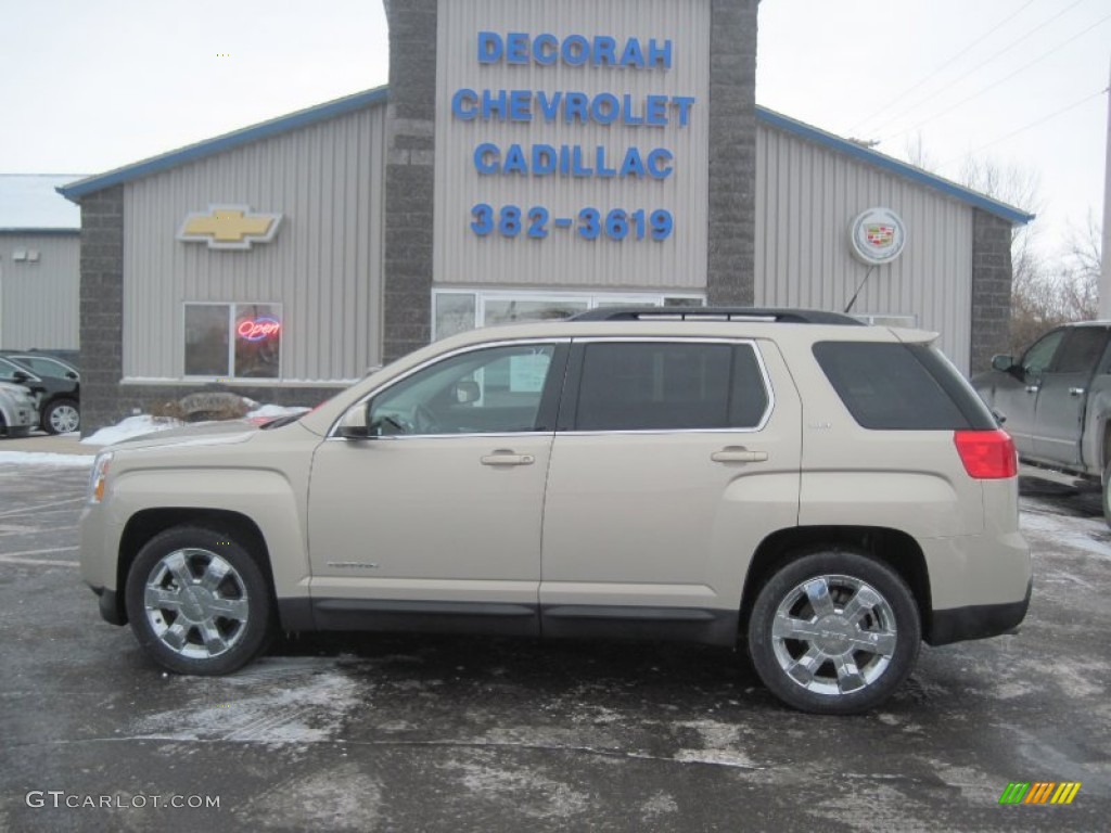 2011 Terrain SLT AWD - Gold Mist Metallic / Jet Black photo #1