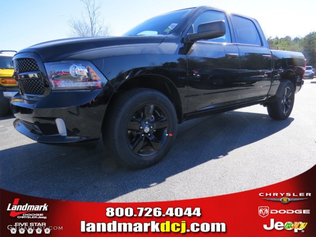 2014 1500 Express Crew Cab - Black / Black/Diesel Gray photo #1