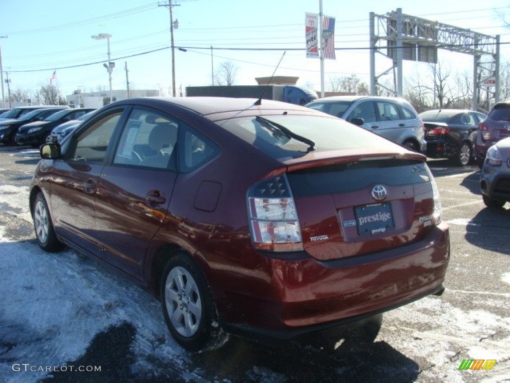 2005 Prius Hybrid - Salsa Red Pearl / Ivory/Brown photo #4