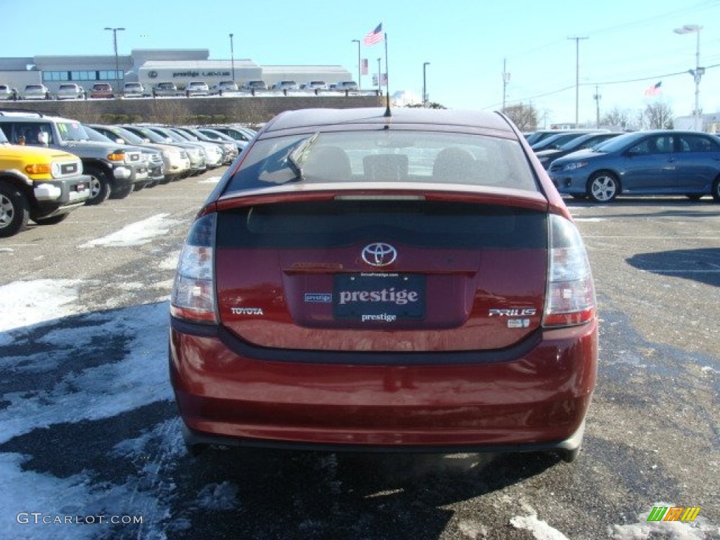 2005 Prius Hybrid - Salsa Red Pearl / Ivory/Brown photo #5