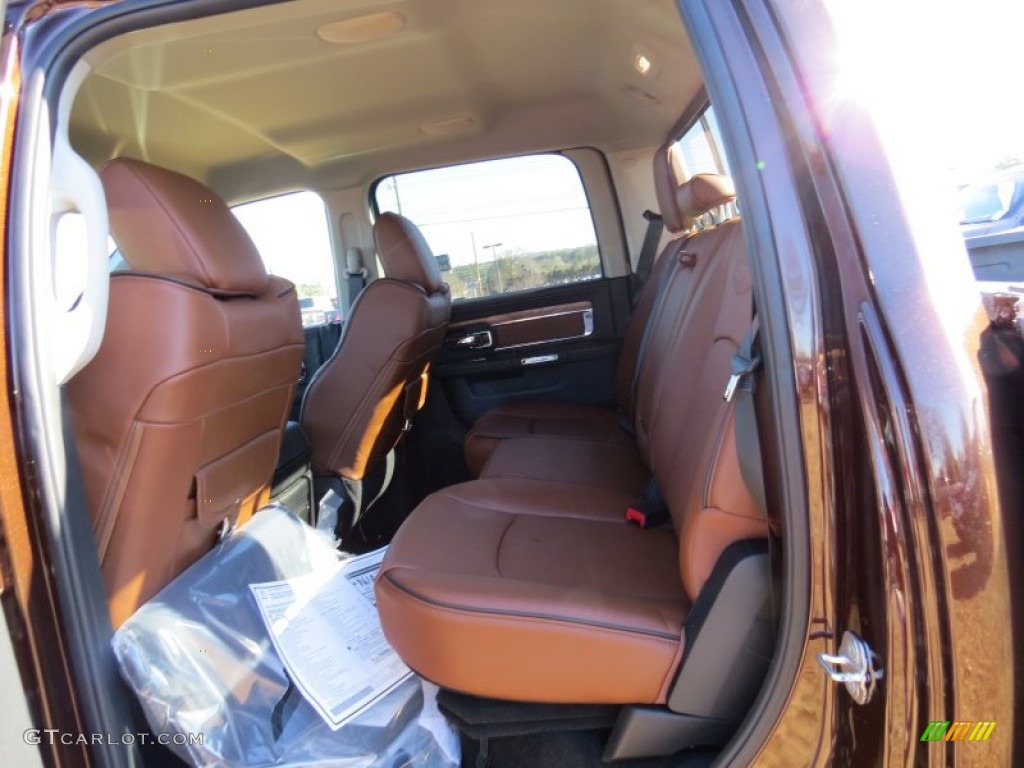 2014 Ram 3500 Laramie Longhorn Crew Cab 4x4 Dually Rear Seat Photo #90022888