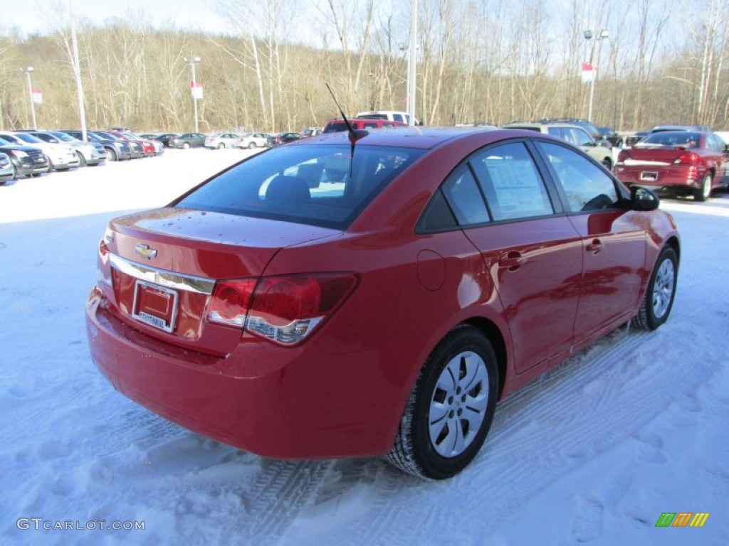 2014 Cruze LS - Red Hot / Jet Black/Medium Titanium photo #6