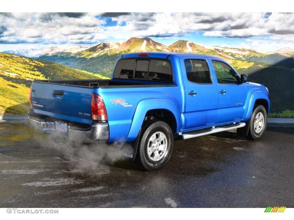 2007 Tacoma V6 TRD Double Cab 4x4 - Speedway Blue Pearl / Graphite Gray photo #3