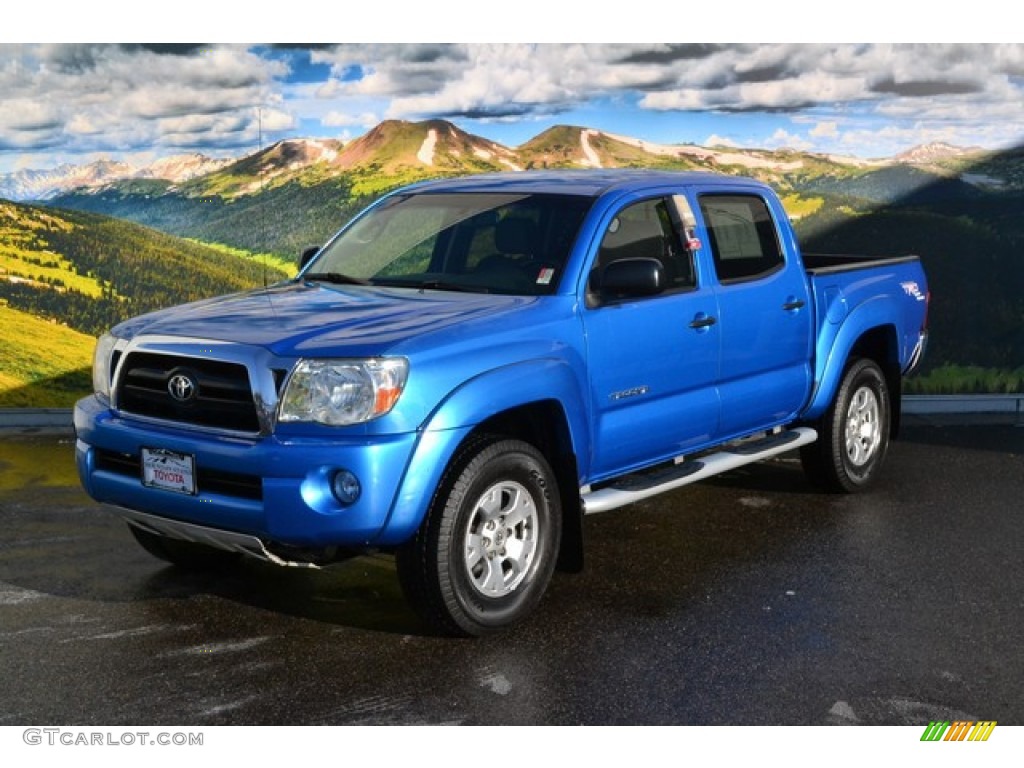 2007 Tacoma V6 TRD Double Cab 4x4 - Speedway Blue Pearl / Graphite Gray photo #5