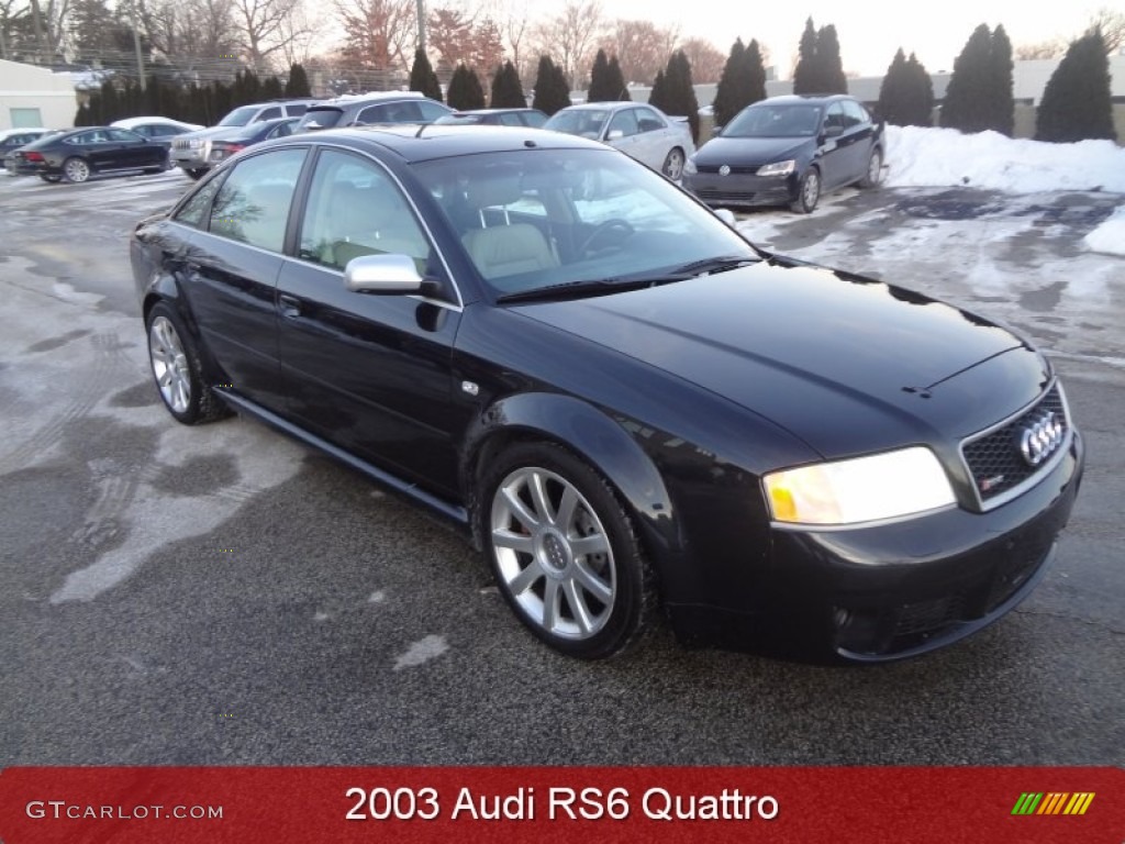 2003 RS6 4.2T quattro - Ebony Pearl Effect / Silver photo #1