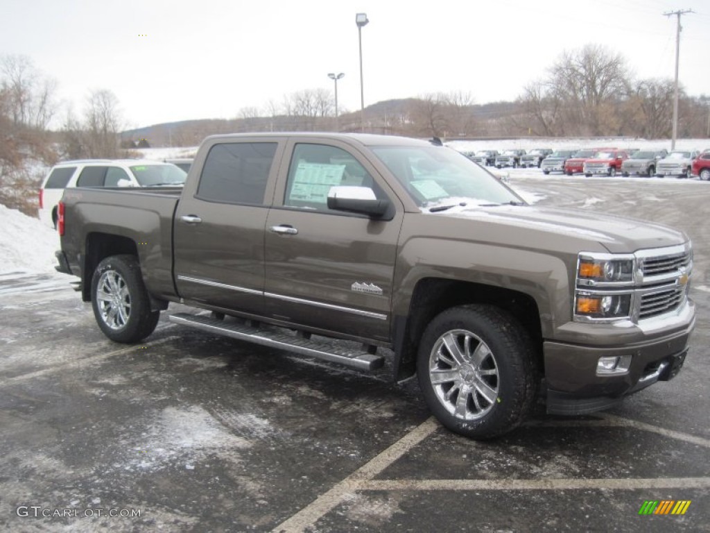 2014 Silverado 1500 High Country Crew Cab 4x4 - Brownstone Metallic / High Country Saddle photo #2