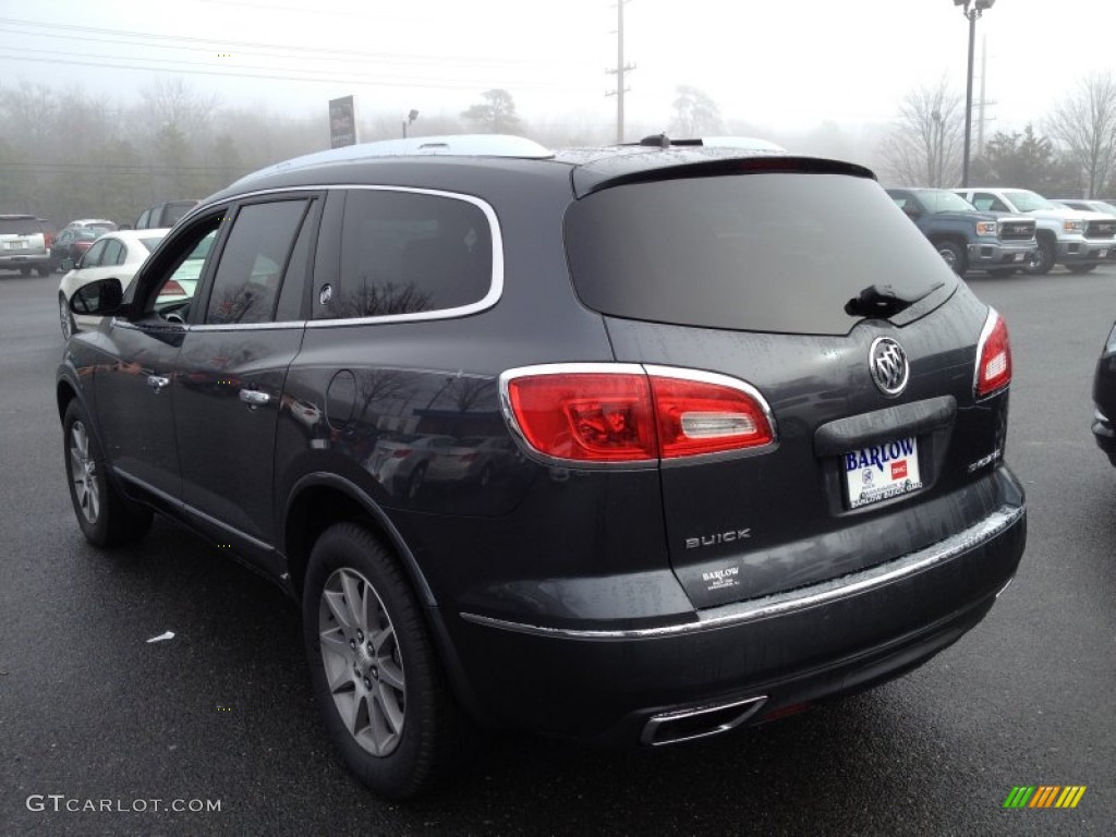 2014 Enclave Leather - Atlantis Blue Metallic / Ebony photo #4