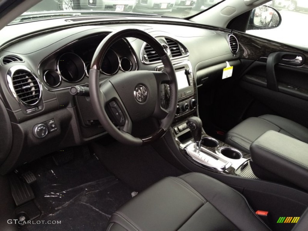 2014 Enclave Leather - Atlantis Blue Metallic / Ebony photo #7