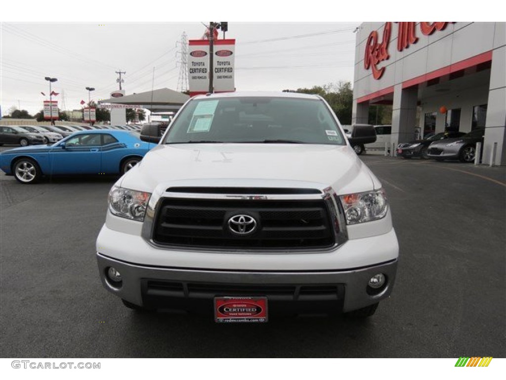 2011 Tundra CrewMax - Super White / Graphite Gray photo #2