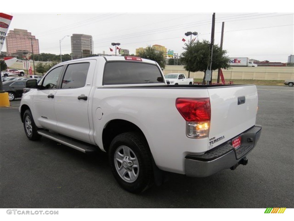 2011 Tundra CrewMax - Super White / Graphite Gray photo #5