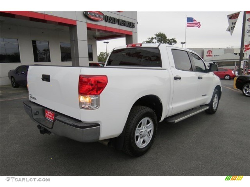 2011 Tundra CrewMax - Super White / Graphite Gray photo #7