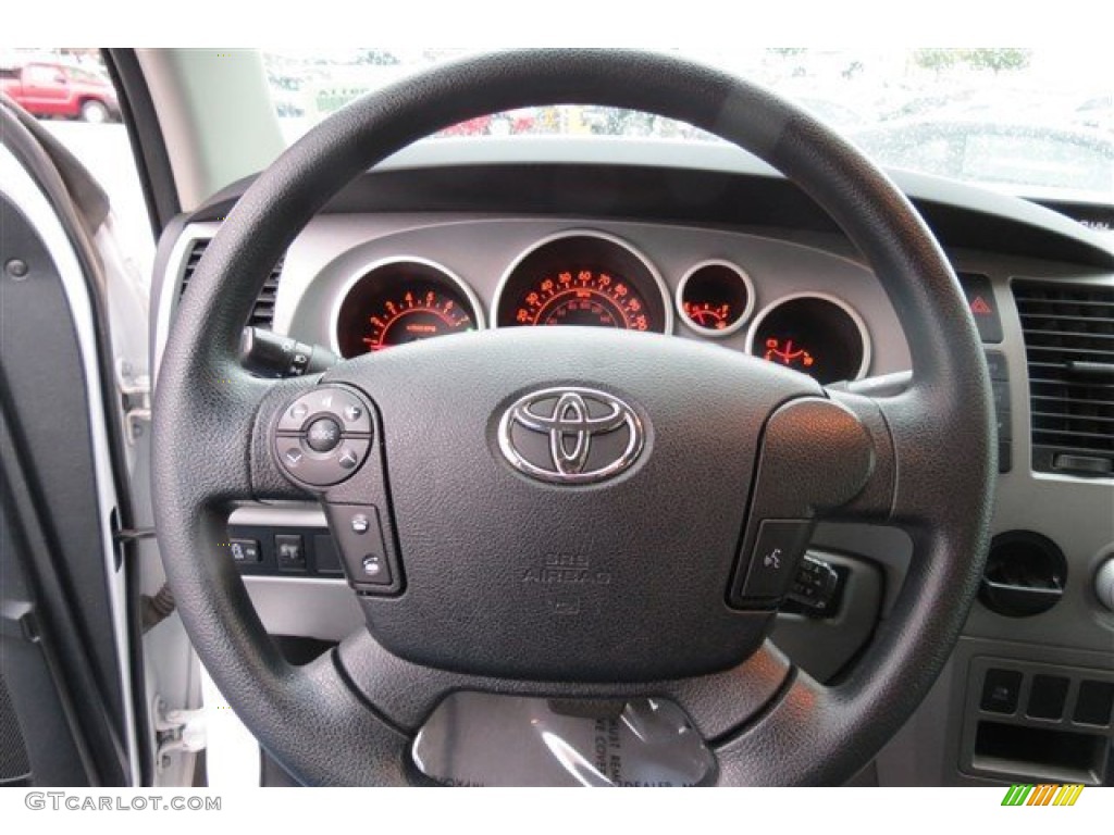 2011 Tundra CrewMax - Super White / Graphite Gray photo #17