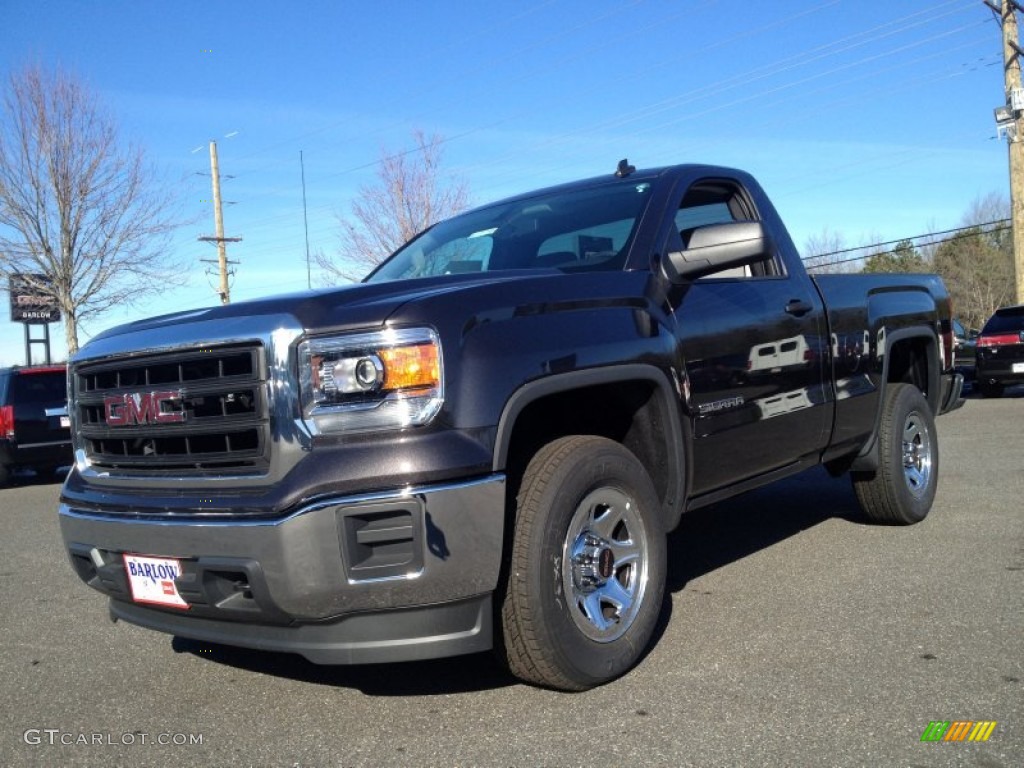 2014 Sierra 1500 Regular Cab 4x4 - Iridium Metallic / Jet Black/Dark Ash photo #1