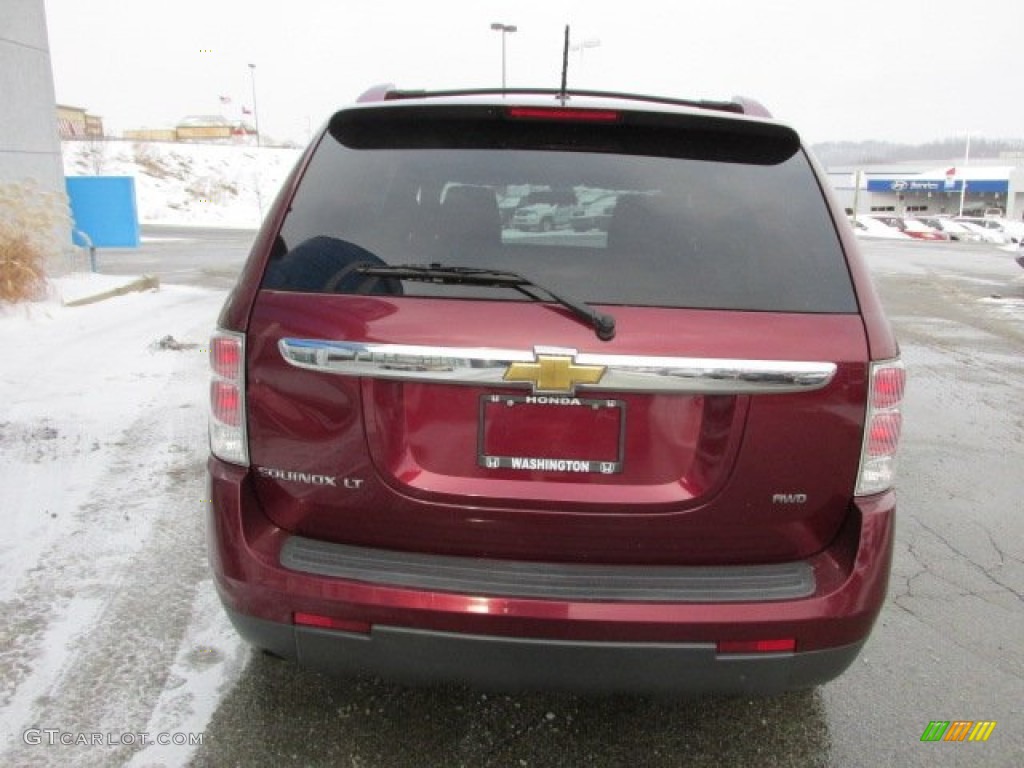 2007 Equinox LT AWD - Deep Ruby Metallic / Light Gray photo #8