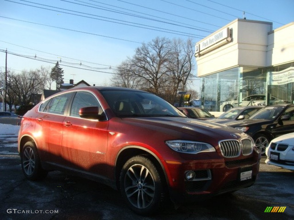 2014 X6 xDrive50i - Vermillion Red Metallic / Black photo #1
