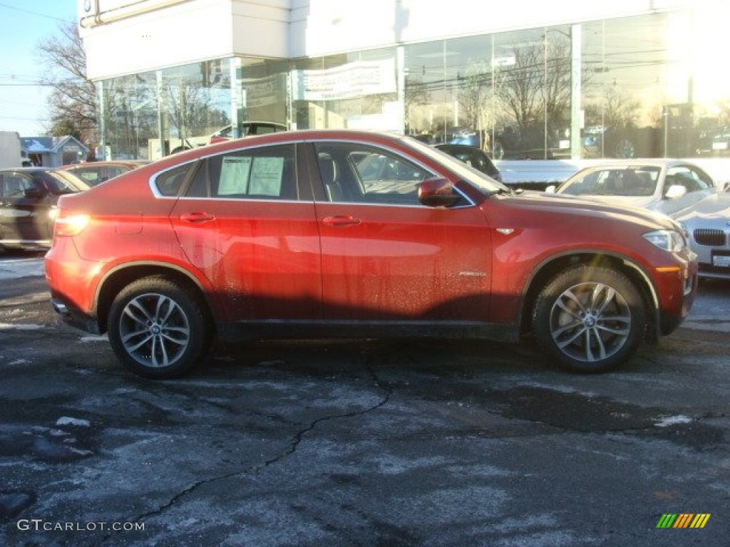 2014 X6 xDrive50i - Vermillion Red Metallic / Black photo #2