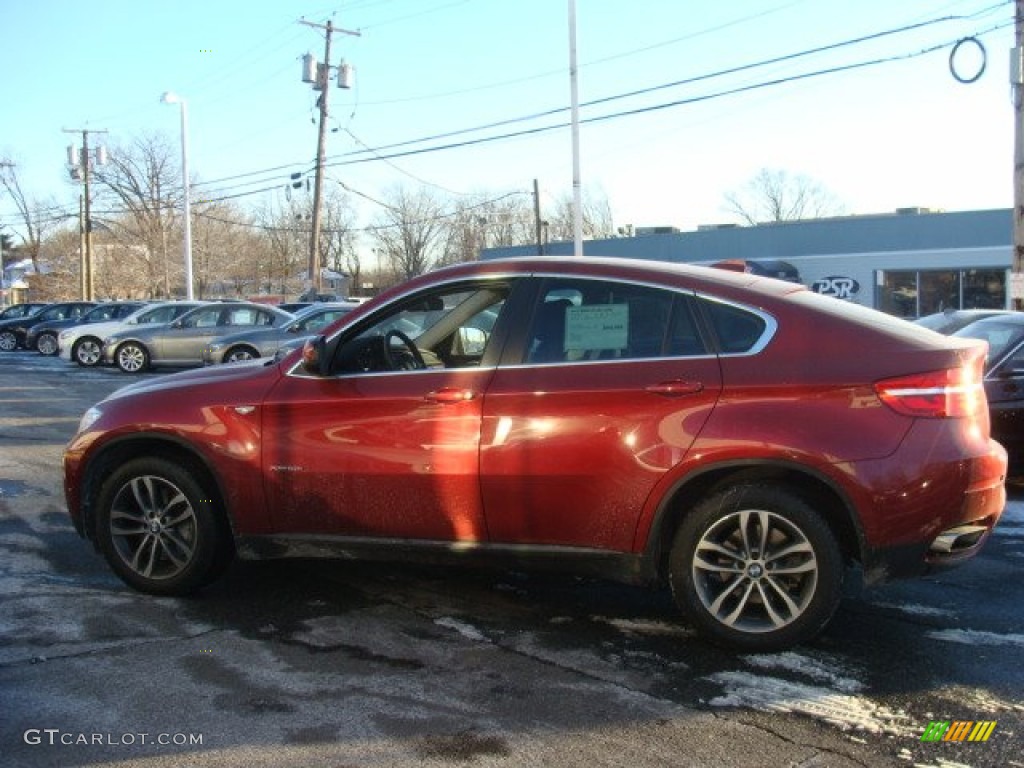 2014 X6 xDrive50i - Vermillion Red Metallic / Black photo #6