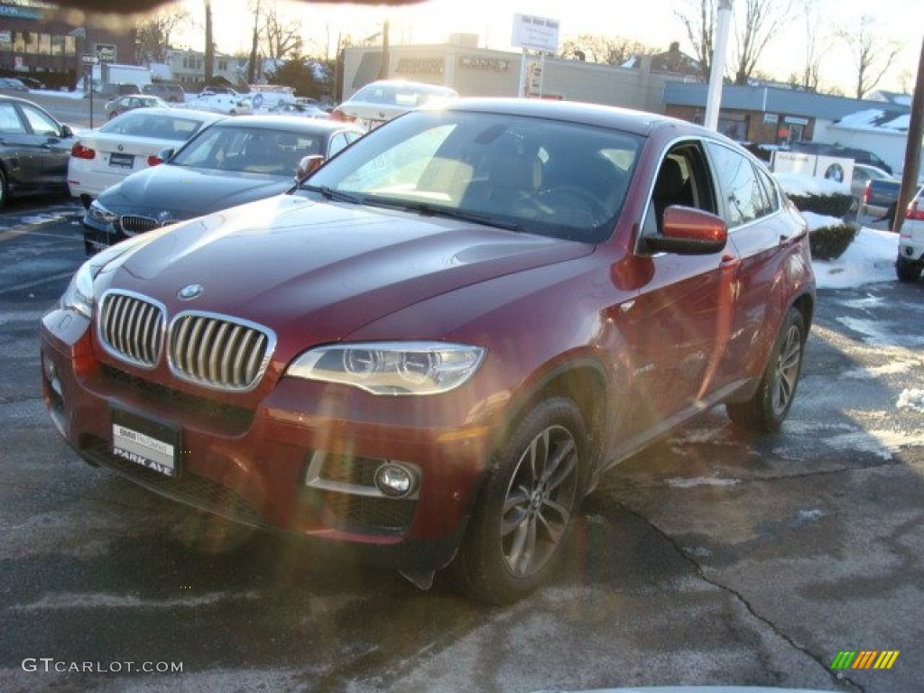 2014 X6 xDrive50i - Vermillion Red Metallic / Black photo #7