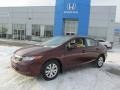 Crimson Pearl - Civic LX Sedan Photo No. 1