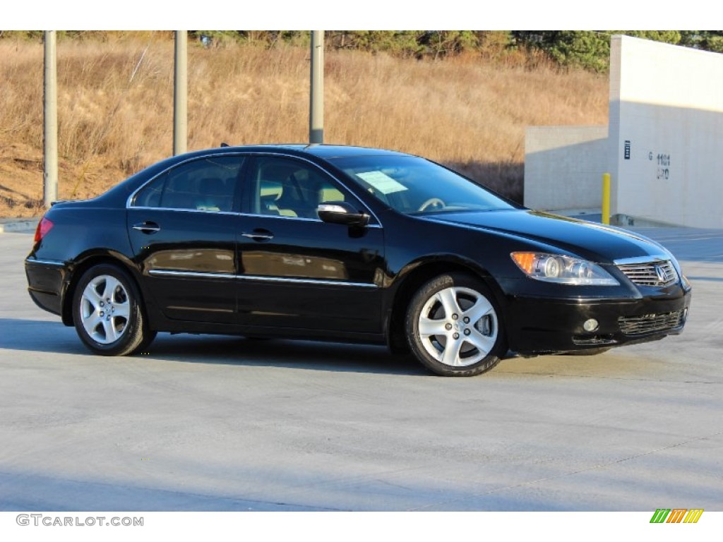 2006 RL 3.5 AWD Sedan - Nighthawk Black Pearl / Taupe photo #6