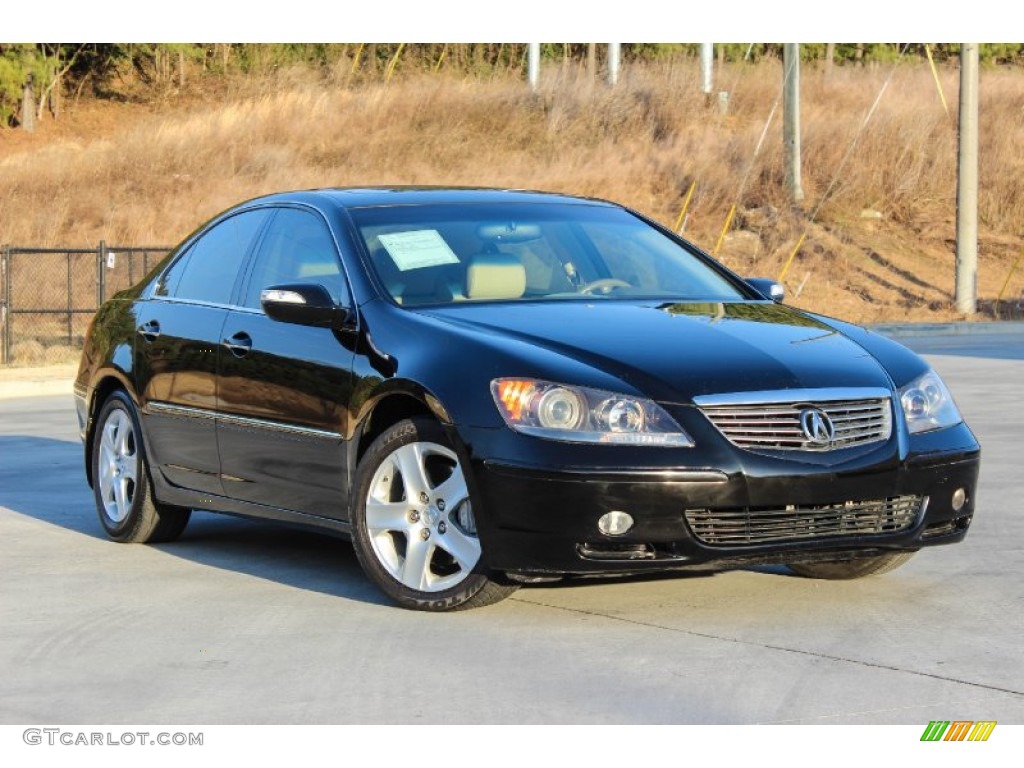 2006 RL 3.5 AWD Sedan - Nighthawk Black Pearl / Taupe photo #7