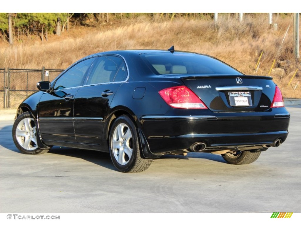 2006 RL 3.5 AWD Sedan - Nighthawk Black Pearl / Taupe photo #8