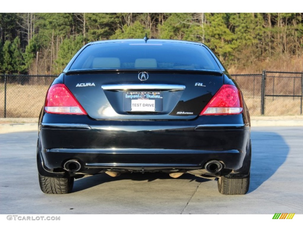 2006 RL 3.5 AWD Sedan - Nighthawk Black Pearl / Taupe photo #9