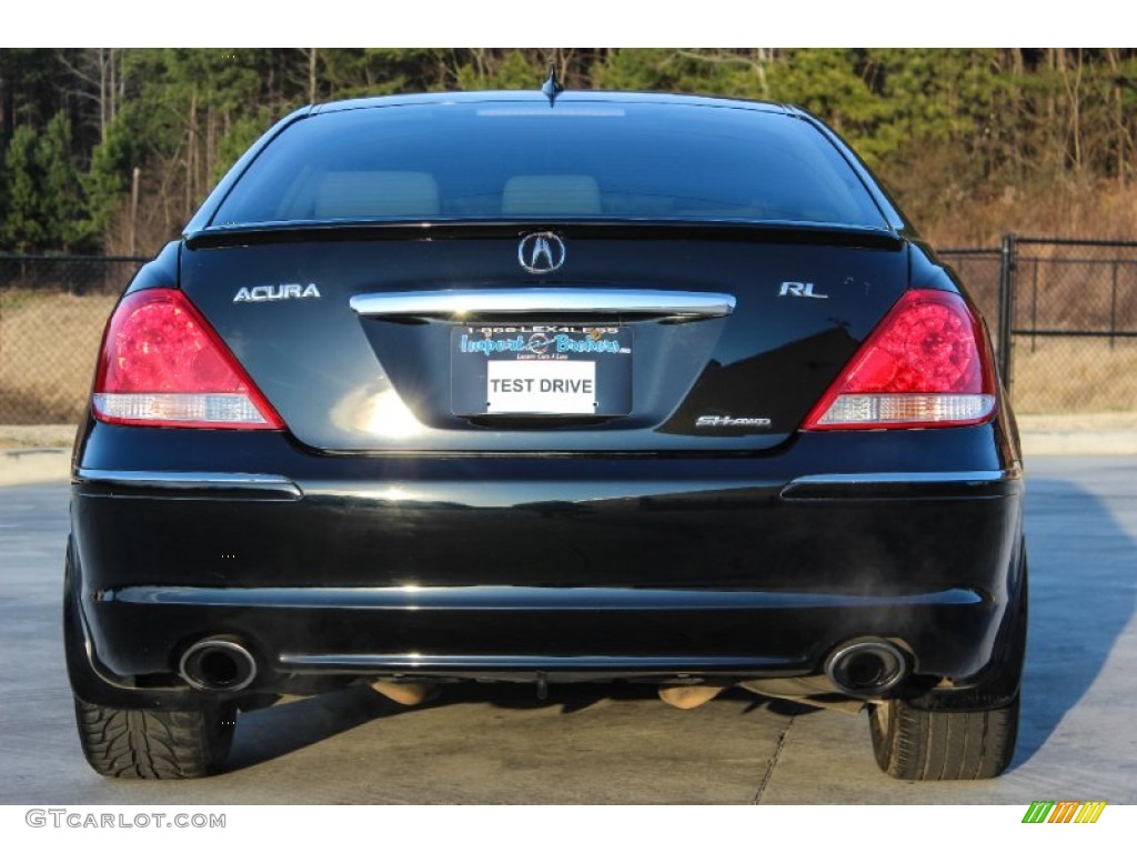 2006 RL 3.5 AWD Sedan - Nighthawk Black Pearl / Taupe photo #10