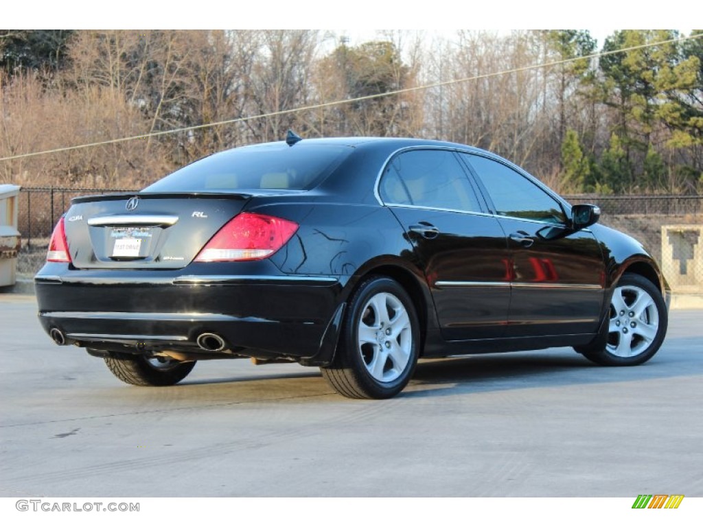 2006 RL 3.5 AWD Sedan - Nighthawk Black Pearl / Taupe photo #11