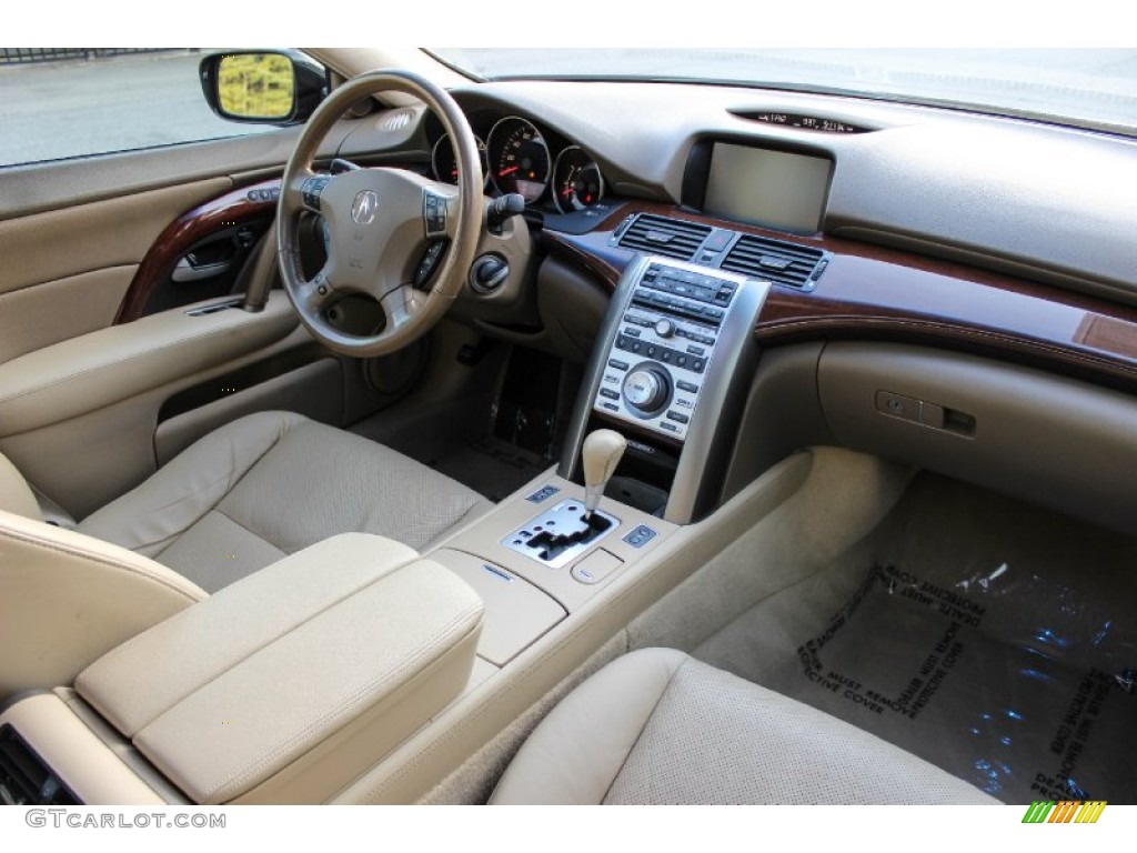 2006 Acura RL 3.5 AWD Sedan Taupe Dashboard Photo #90033154