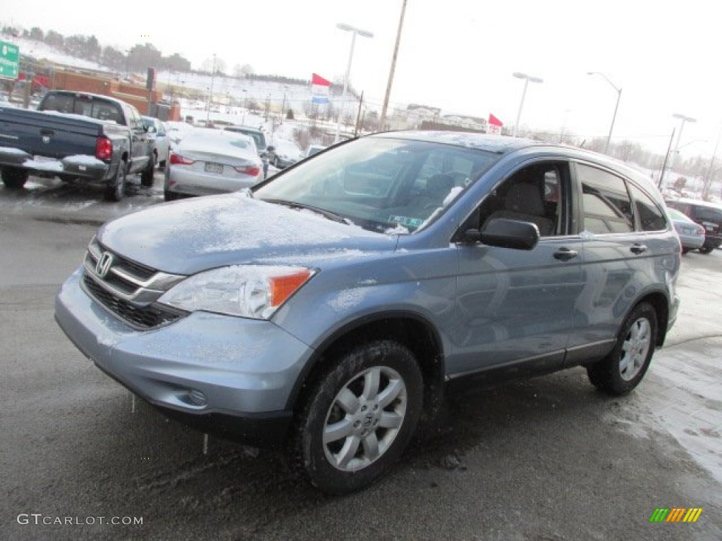 2011 CR-V SE 4WD - Glacier Blue Metallic / Gray photo #4