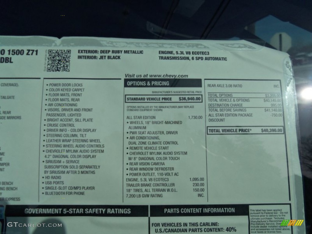 2014 Silverado 1500 LTZ Z71 Double Cab 4x4 - Deep Ruby Metallic / Jet Black photo #36