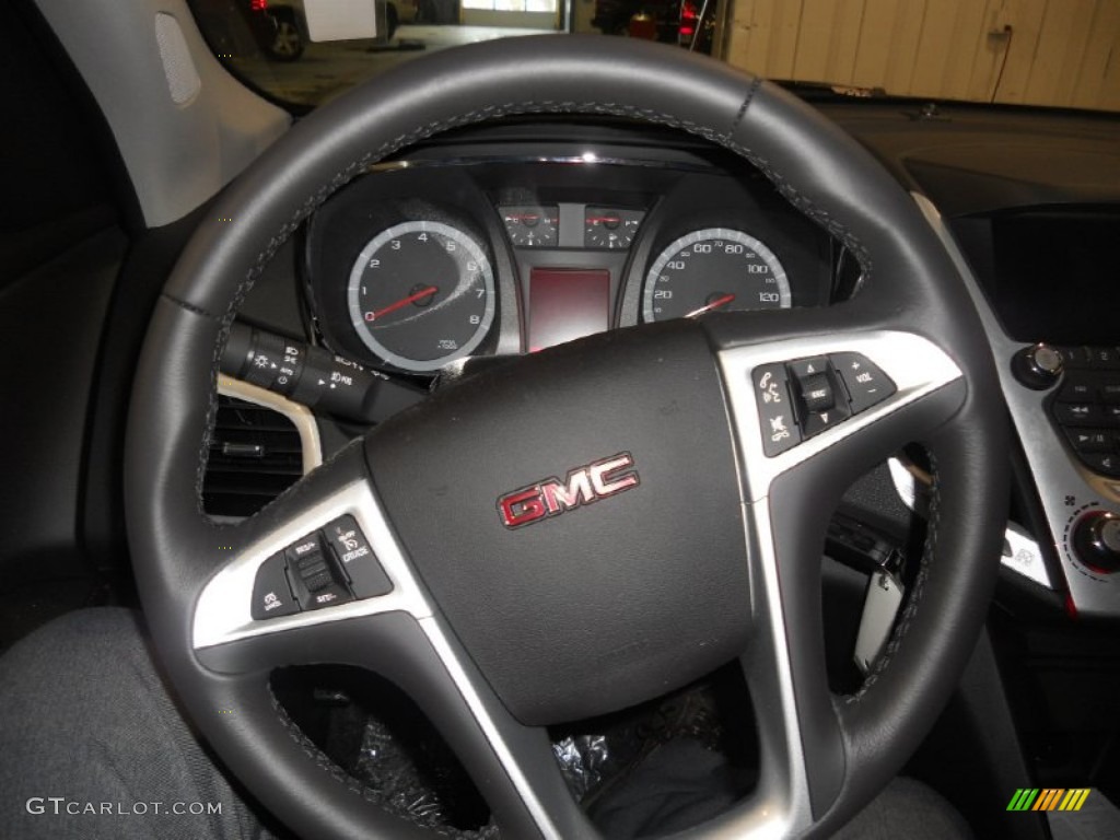 2014 GMC Terrain SLT AWD Jet Black Steering Wheel Photo #90033963