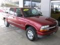Dark Cherry Red Metallic 2003 Chevrolet S10 LS Crew Cab 4x4