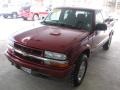2003 Dark Cherry Red Metallic Chevrolet S10 LS Crew Cab 4x4  photo #23