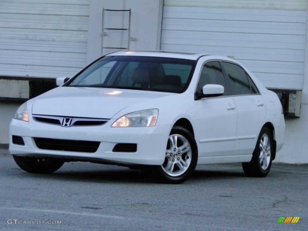2006 Accord EX-L Sedan - Taffeta White / Ivory photo #1