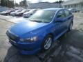 2010 Octane Blue Metallic Mitsubishi Lancer Sportback GTS  photo #3