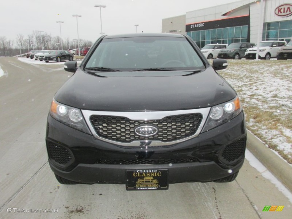 2011 Sorento LX AWD - Ebony Black / Black photo #8