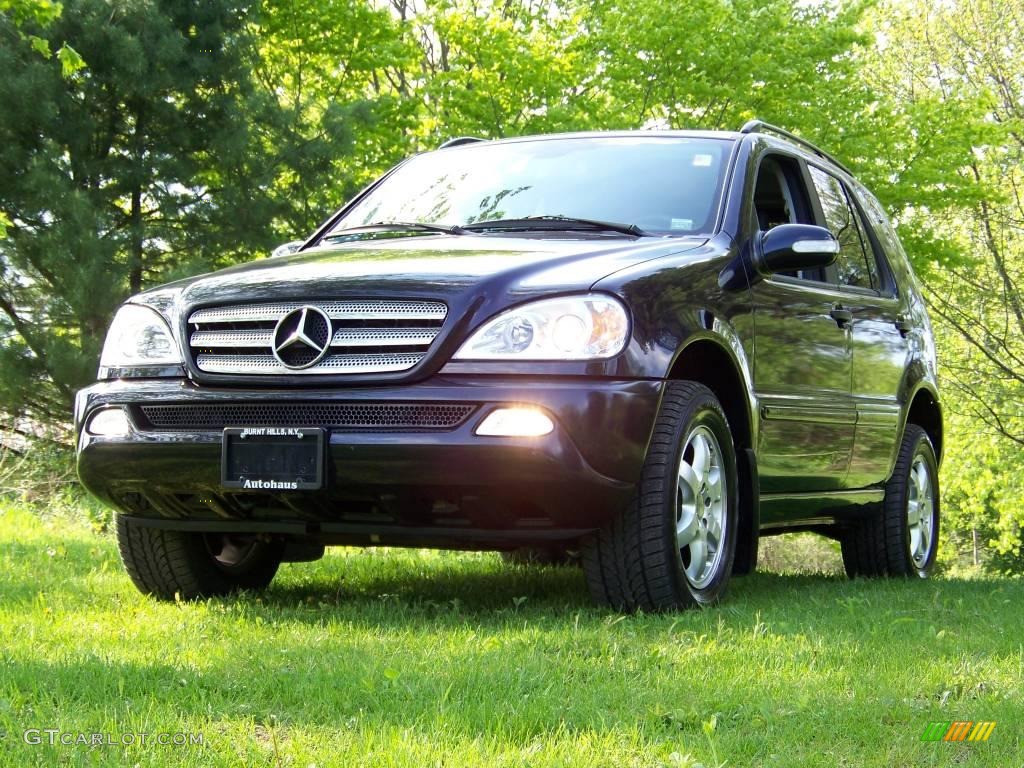 2004 ML 350 4Matic - Black Opal Metallic / Charcoal photo #1