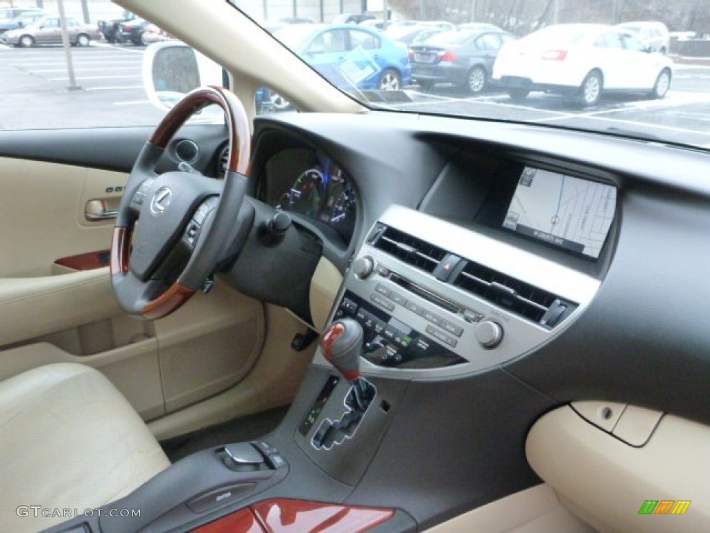 2010 RX 450h AWD Hybrid - Starfire White Pearl / Parchment/Brown Walnut photo #16