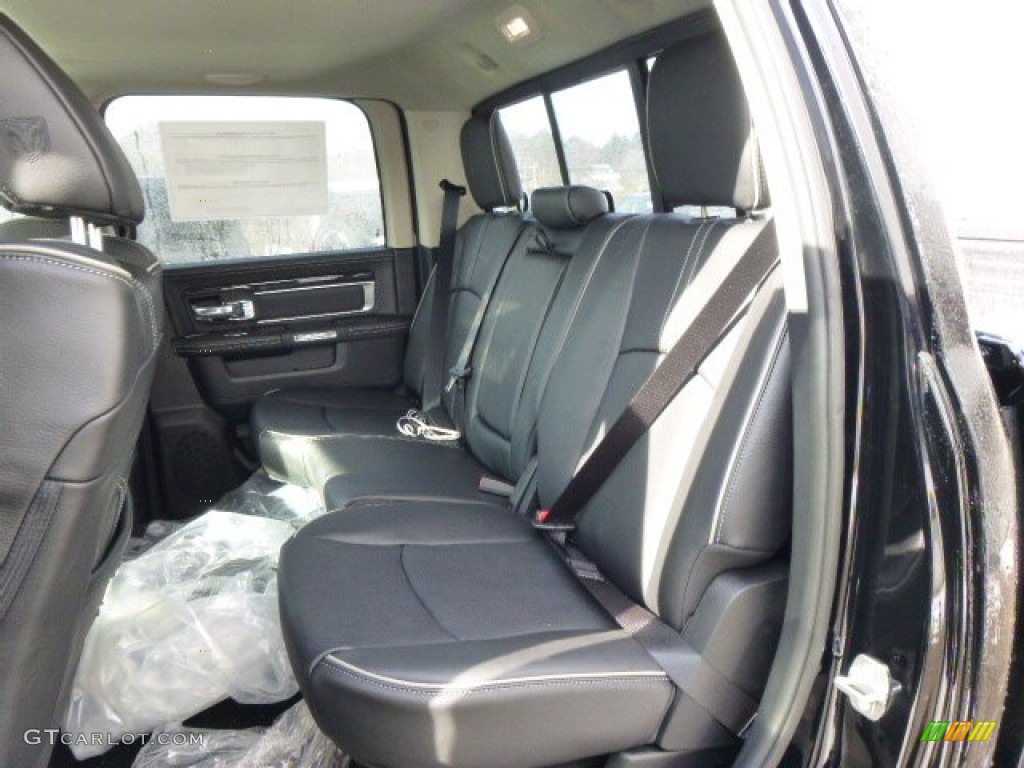 2014 Ram 1500 Laramie Limited Crew Cab 4x4 Rear Seat Photo #90038749