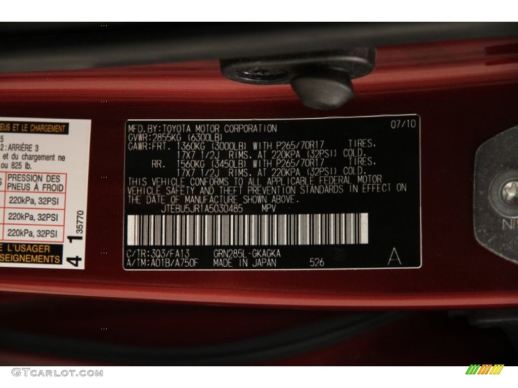 2010 4Runner Trail 4x4 - Salsa Red Pearl / Graphite photo #27